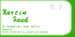 martin hauk business card